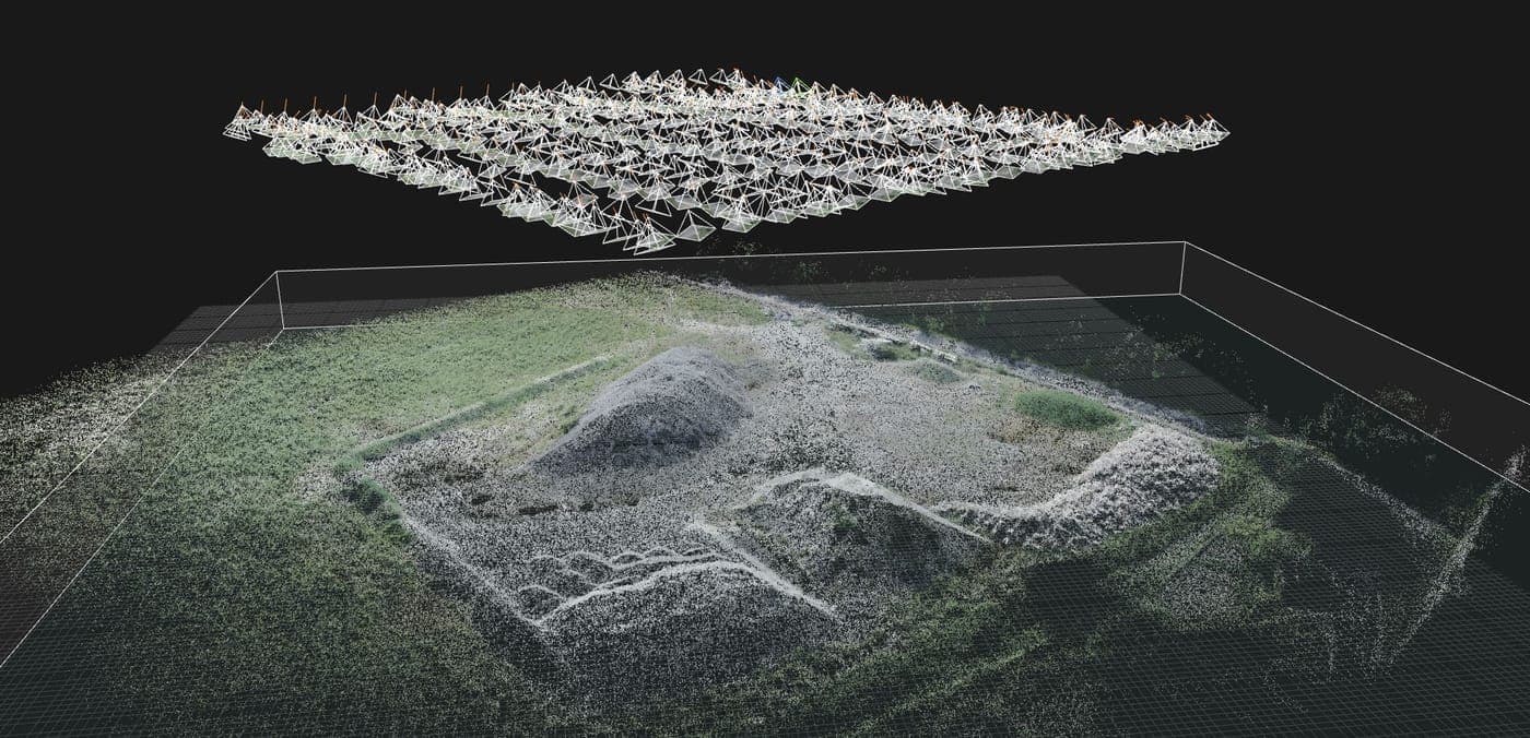Nuage de points photogrammétrie drone